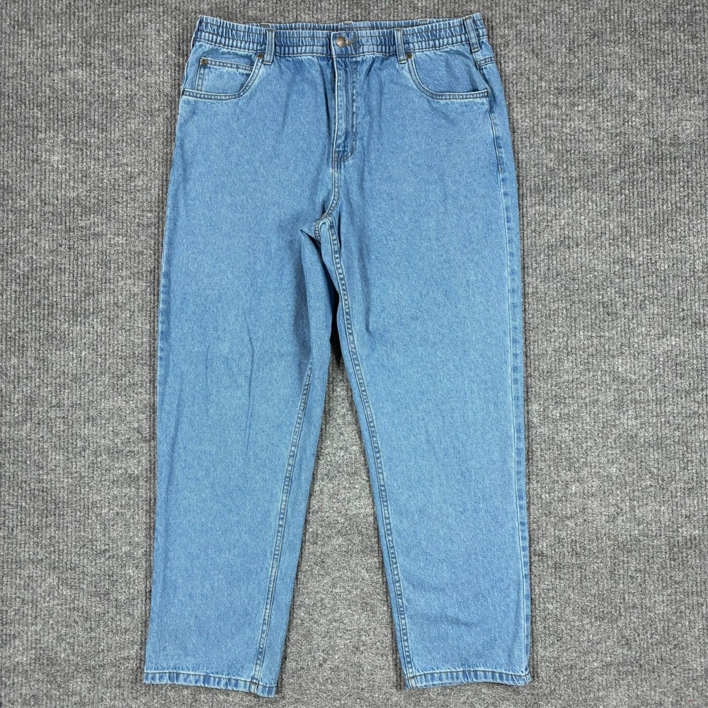 Haband Casual Joe Jeans Mens Size 40L Light Wash Relaxed Fit Denim Jeans